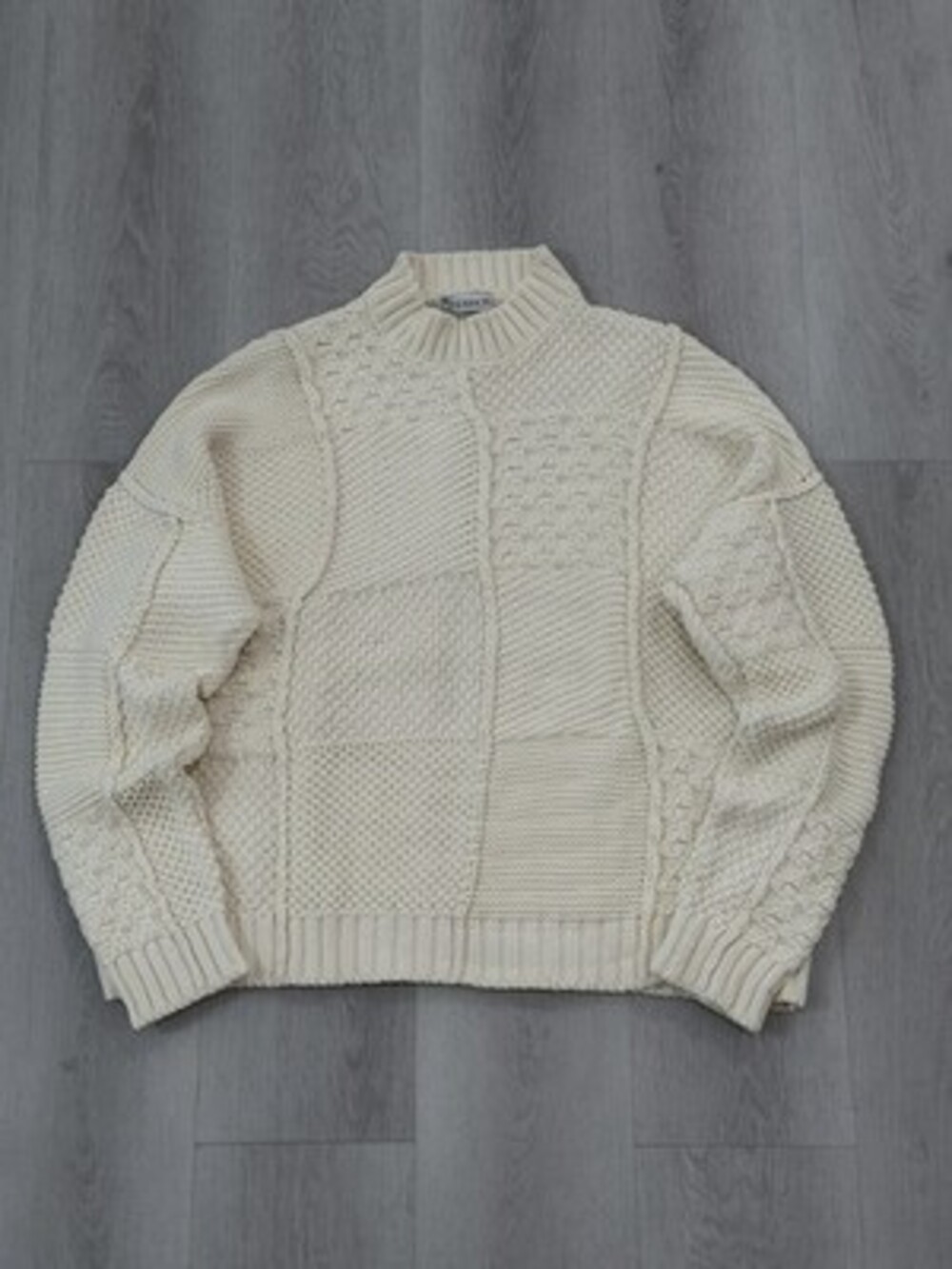 JW Anderson SS20 Cotton Patch Work Heavyweight Knitted Sweater Fits XL
